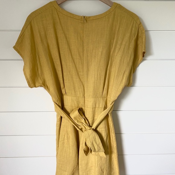 Pink Lily Mustard Yellow Romper - Picture 3 of 7
